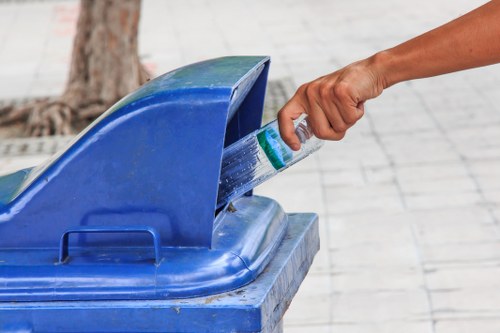 Professional rubbish removal service handling furniture