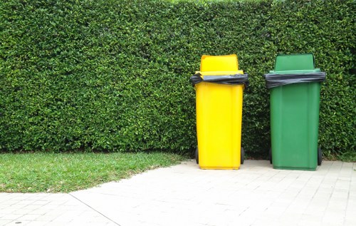 Professional rubbish removal service in action