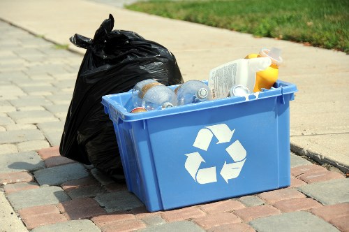 Recycling process in modern waste management facilities