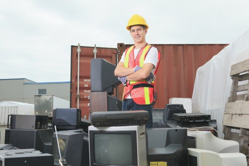 Recycling and donation process in rubbish removal