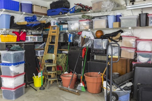 Clean and organized space after furniture clearance
