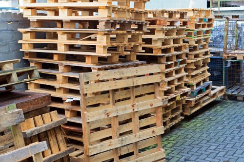 Separated recycling bins representing borough waste separation schemes