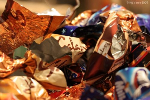 Team meeting about annual review and continuous improvement in rubbish removal