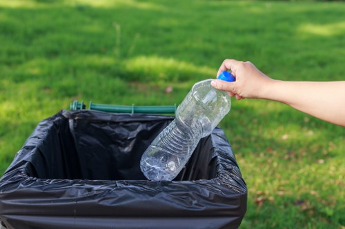 Organized waste disposal after flat clearance